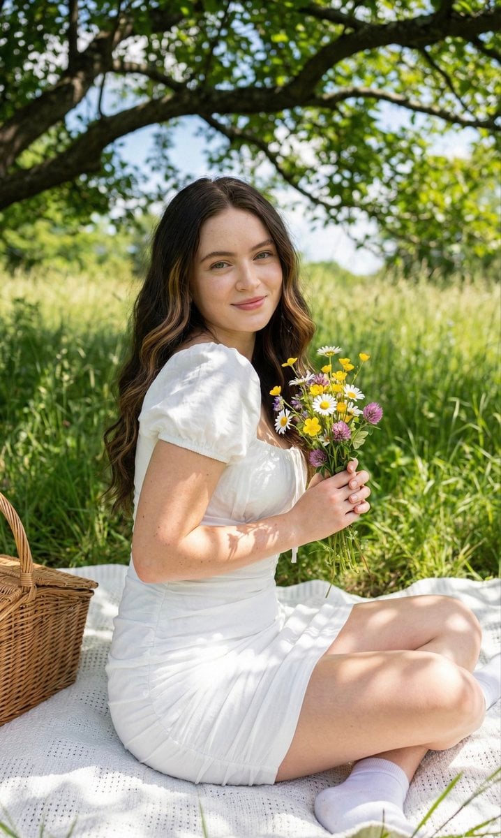 Cottagecore Picnic Portrait Prompt