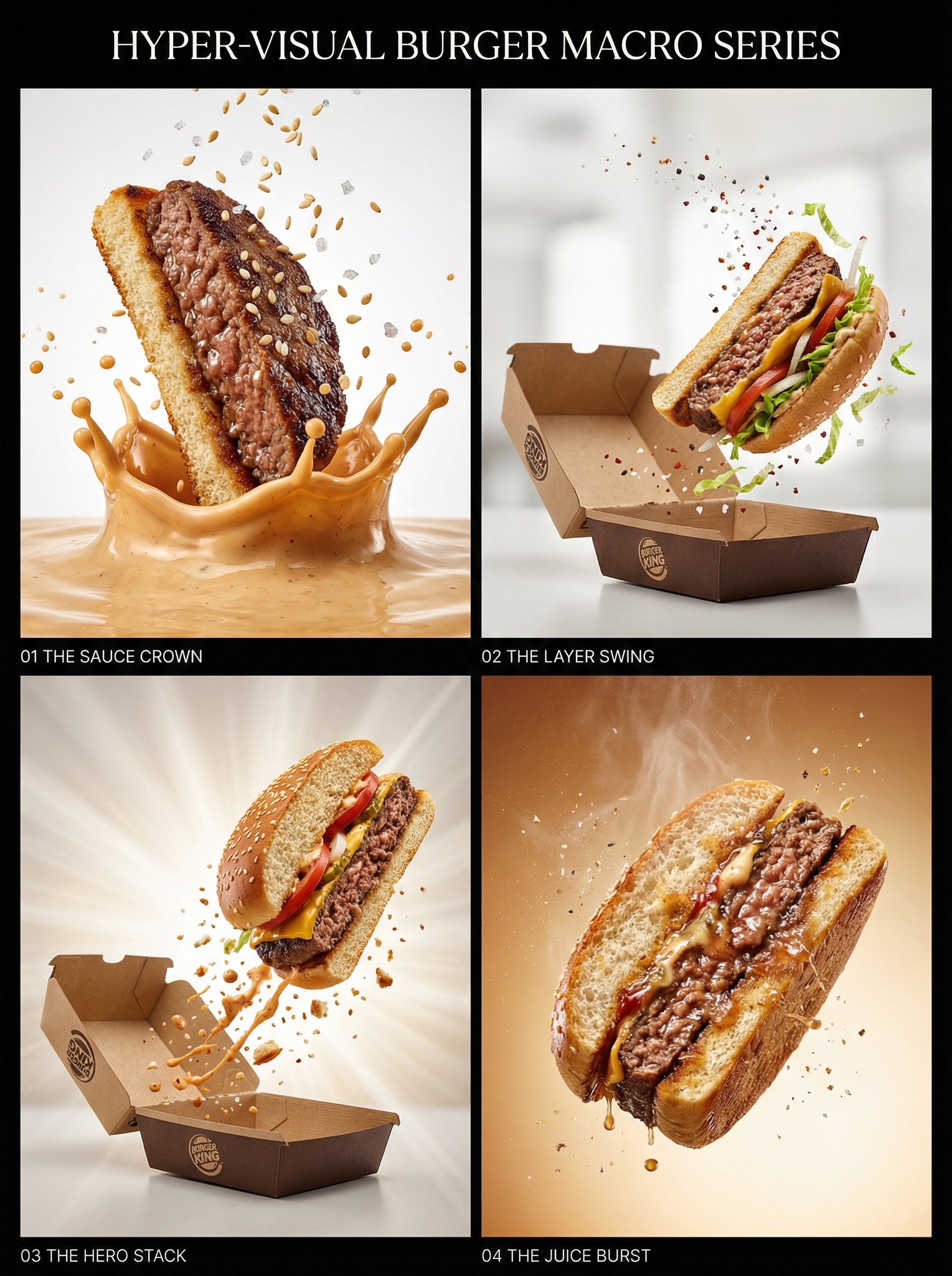Juicy burger slice beef patty cross-section with bun edge