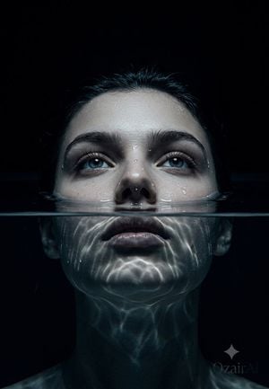 Submerged Underwater Skin Portrait