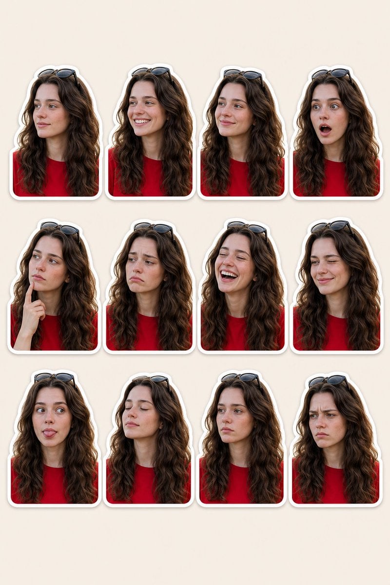 Woman Portrait Sticker Pack