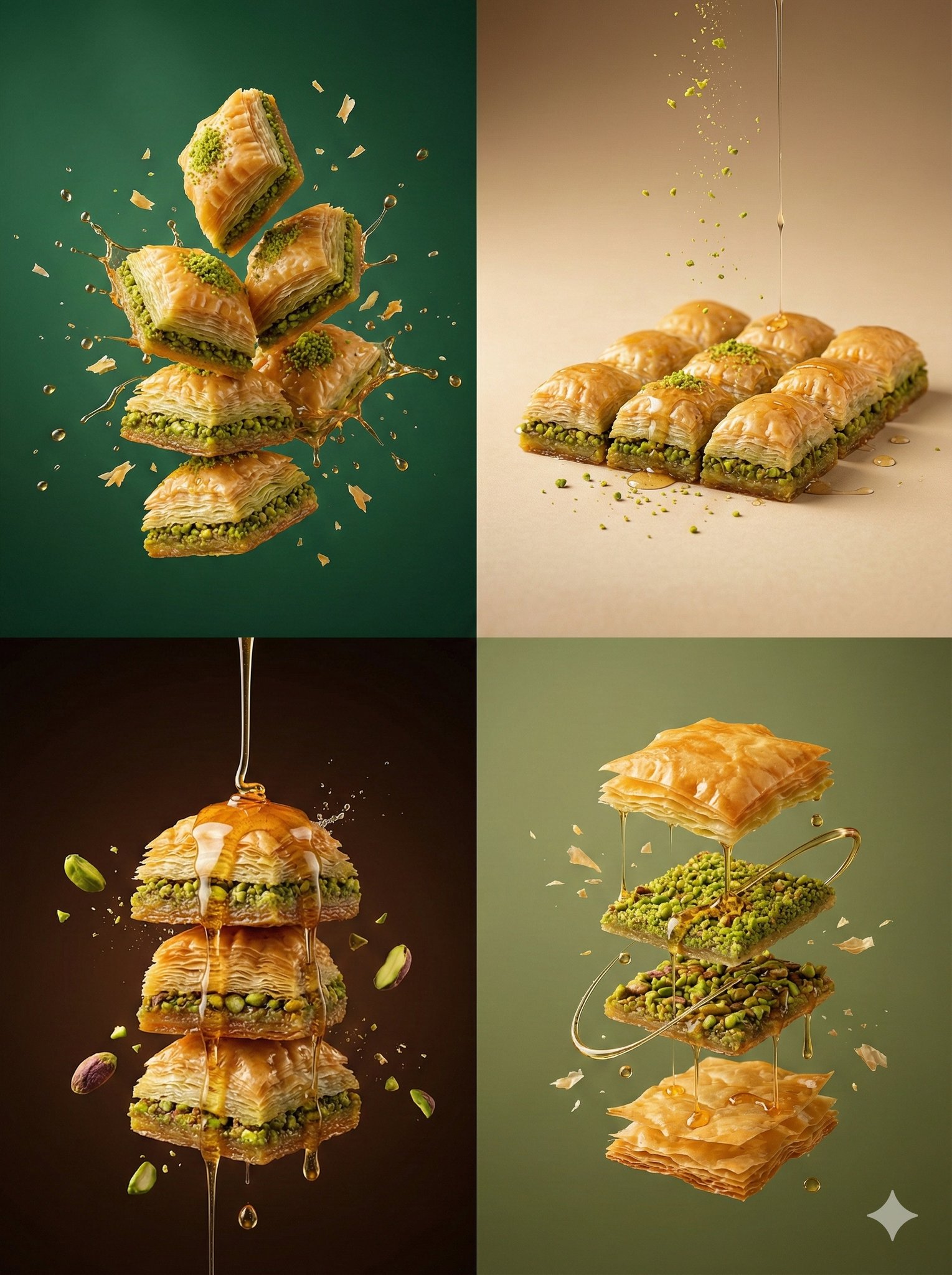 Controlled studio lighting emphasizing texture, layers, and syrup