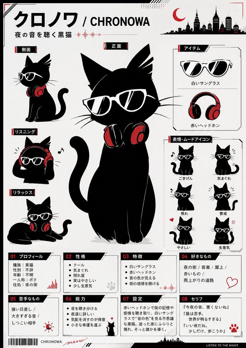 Chronowa Black Cat Character Sheet