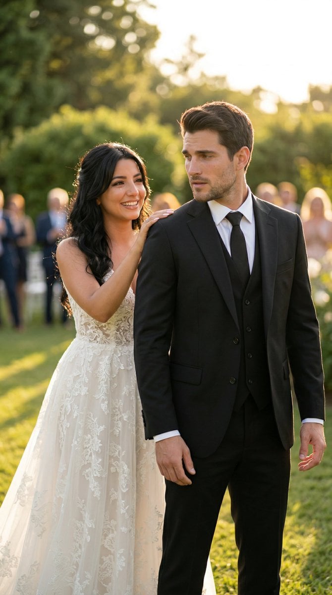 Cinematic Wedding First Look Prompt