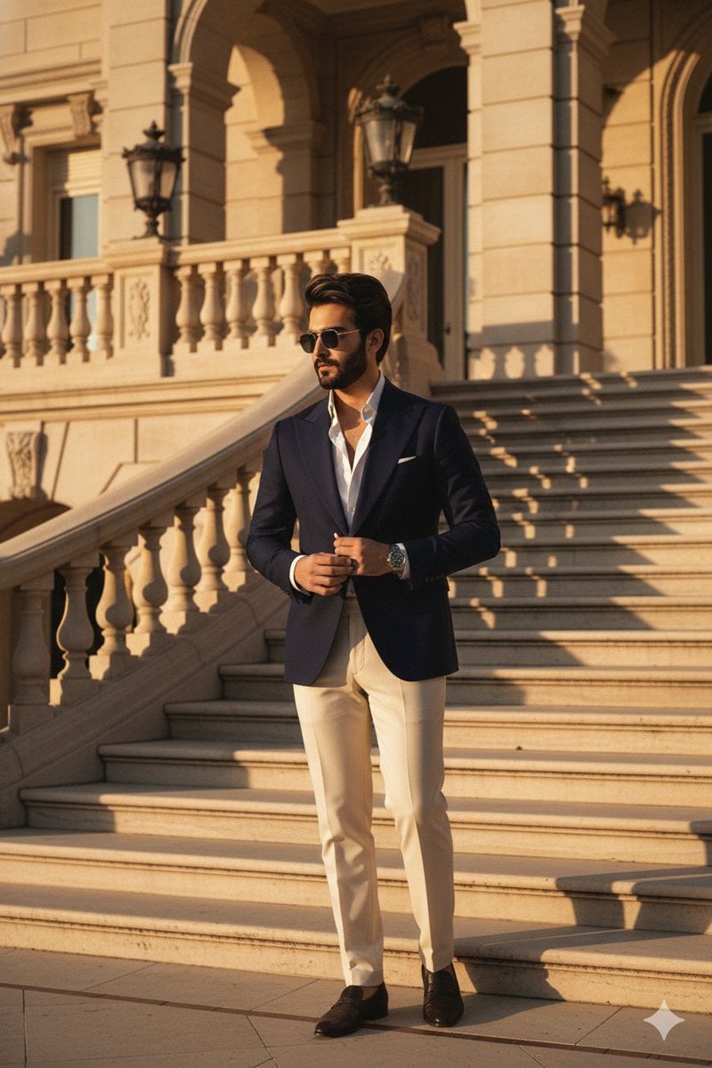 Luxury Golden Hour Architectural Portrait
