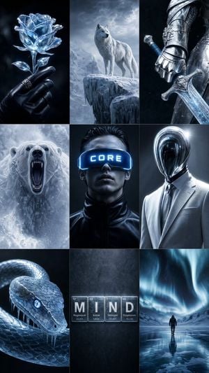 Icy Blue Luxury Mood Board