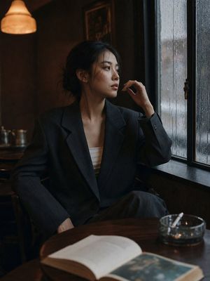 Moody Editorial Interior Portrait