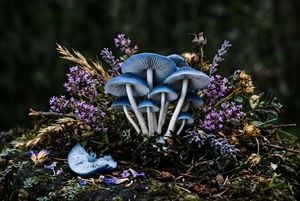 Mushroom Still Life Composition