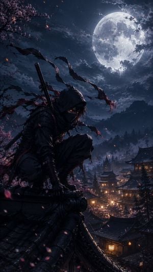 Cinematic Ninja Anime Wallpaper