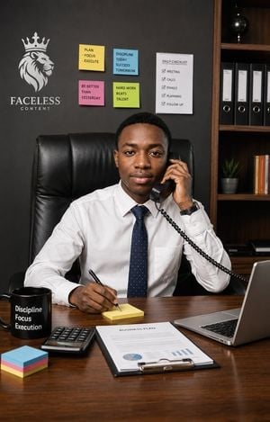 Executive Office Phone Call Portrait