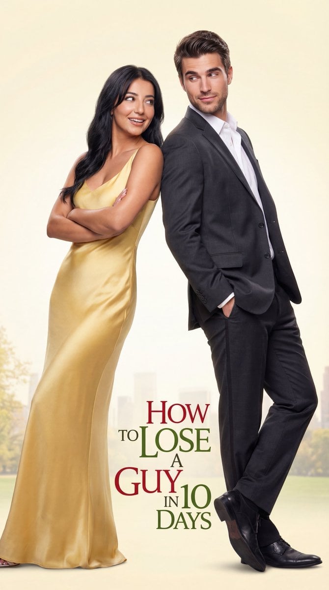 Early 2000s Rom-Com Movie Poster