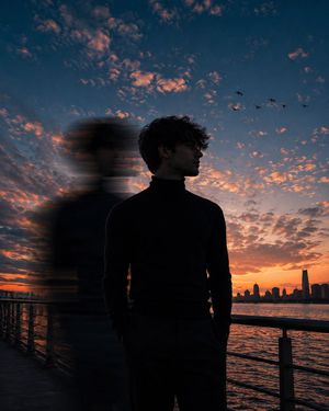 Motion Blur Sunset Portrait