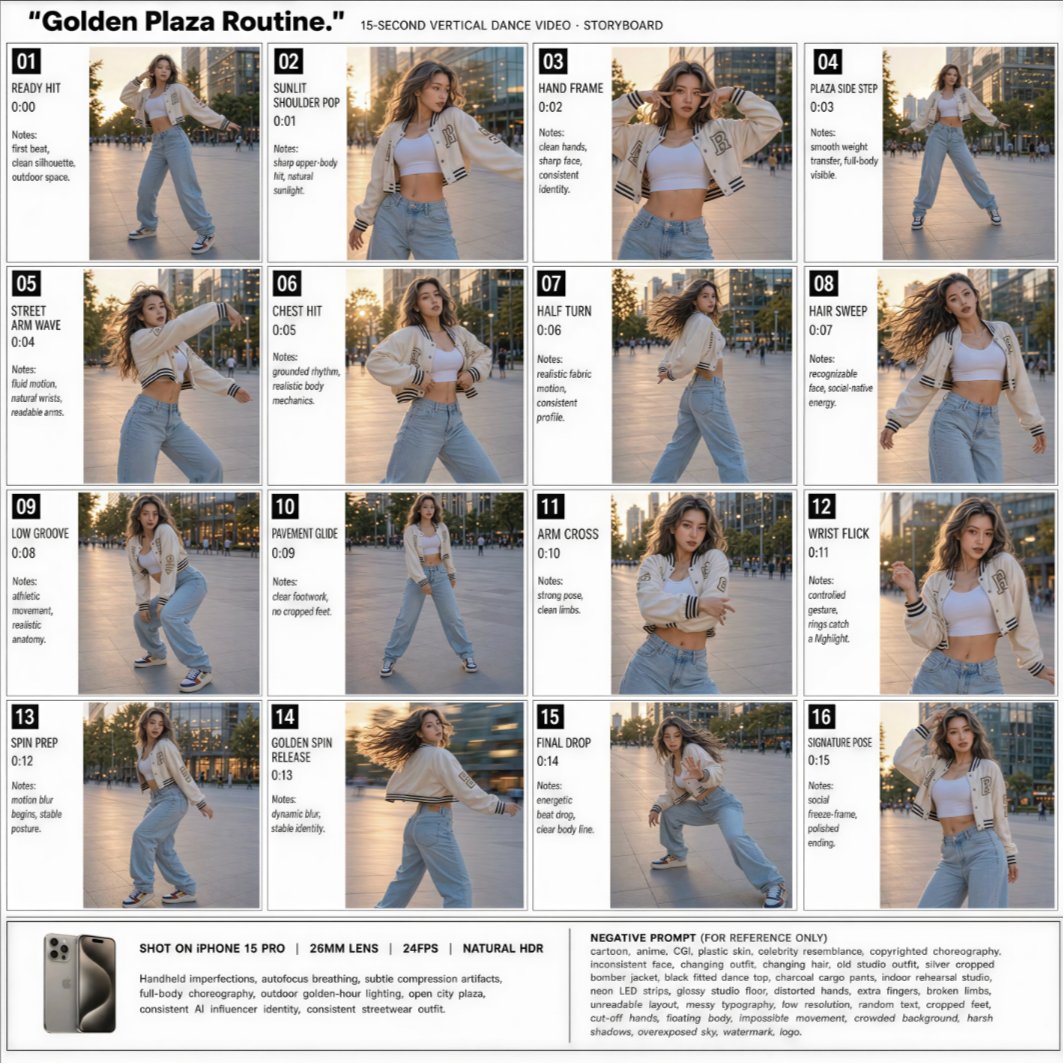 Golden Plaza Dance Storyboard
