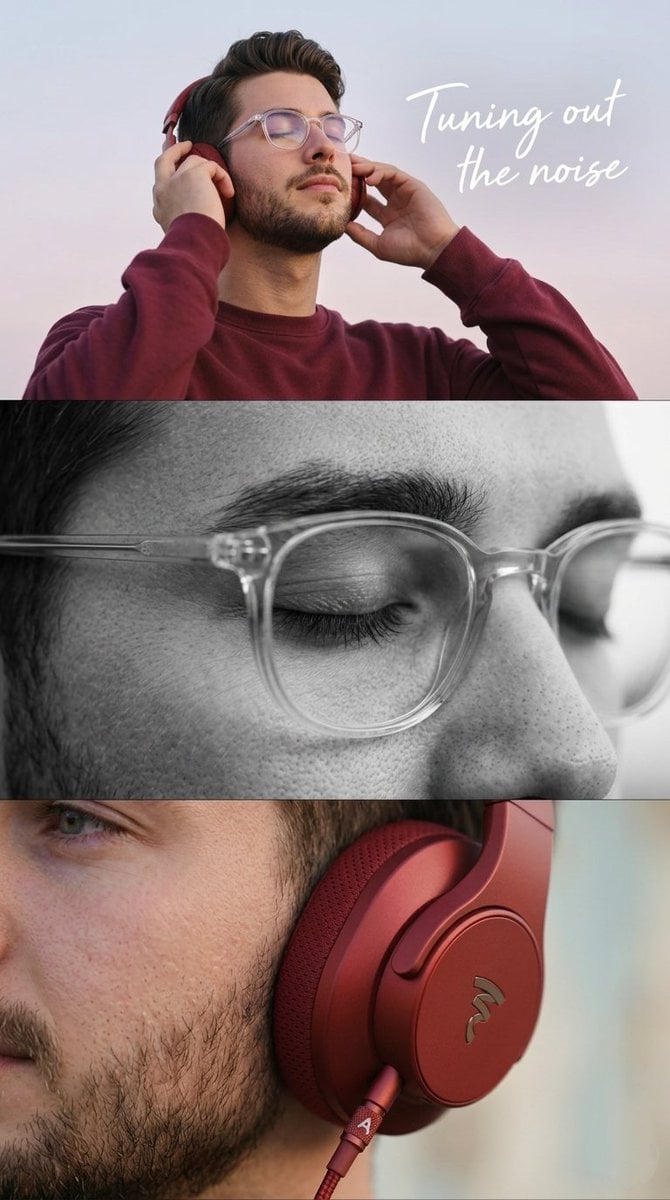 Minimalist Headphone Lifestyle Ad