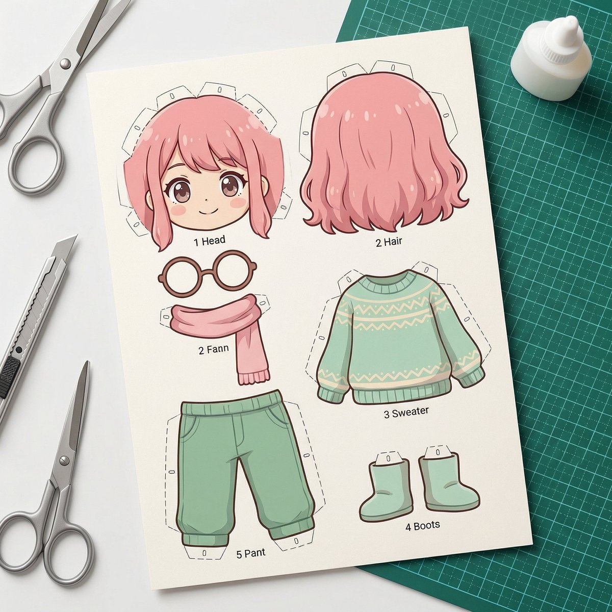 Image-to-SD Papercraft Conversion Prompt