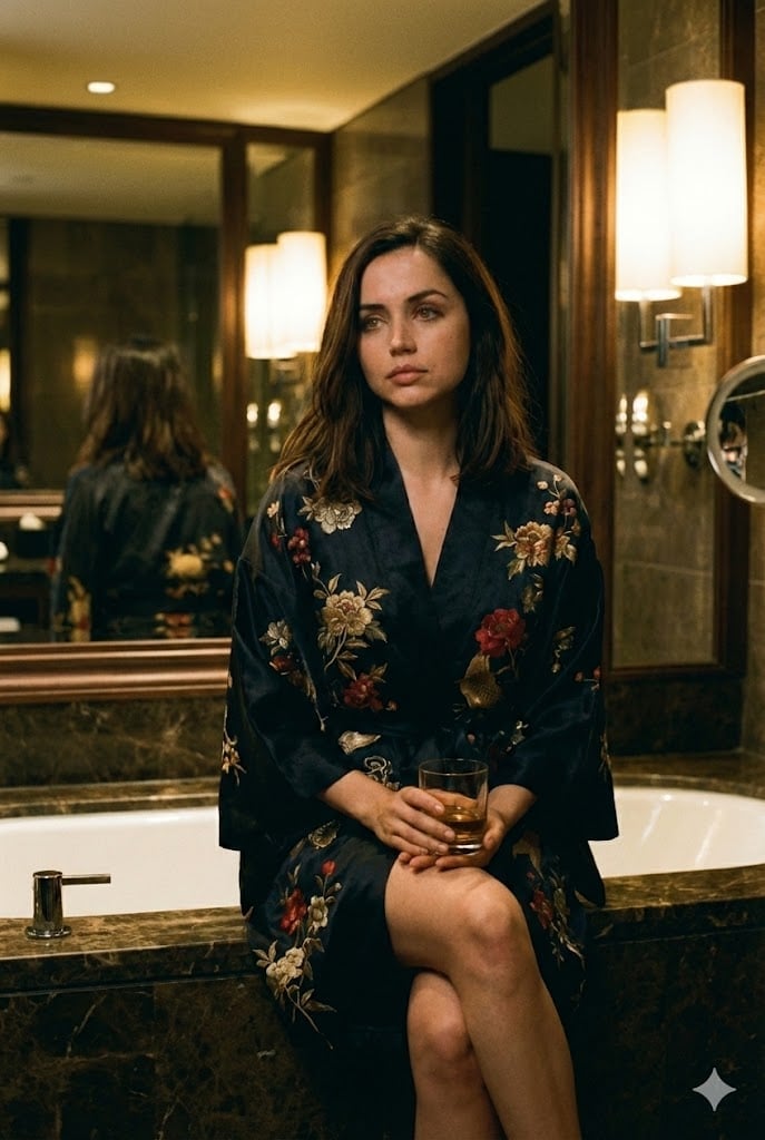 Cinematic Tokyo Hotel Kimono Portrait