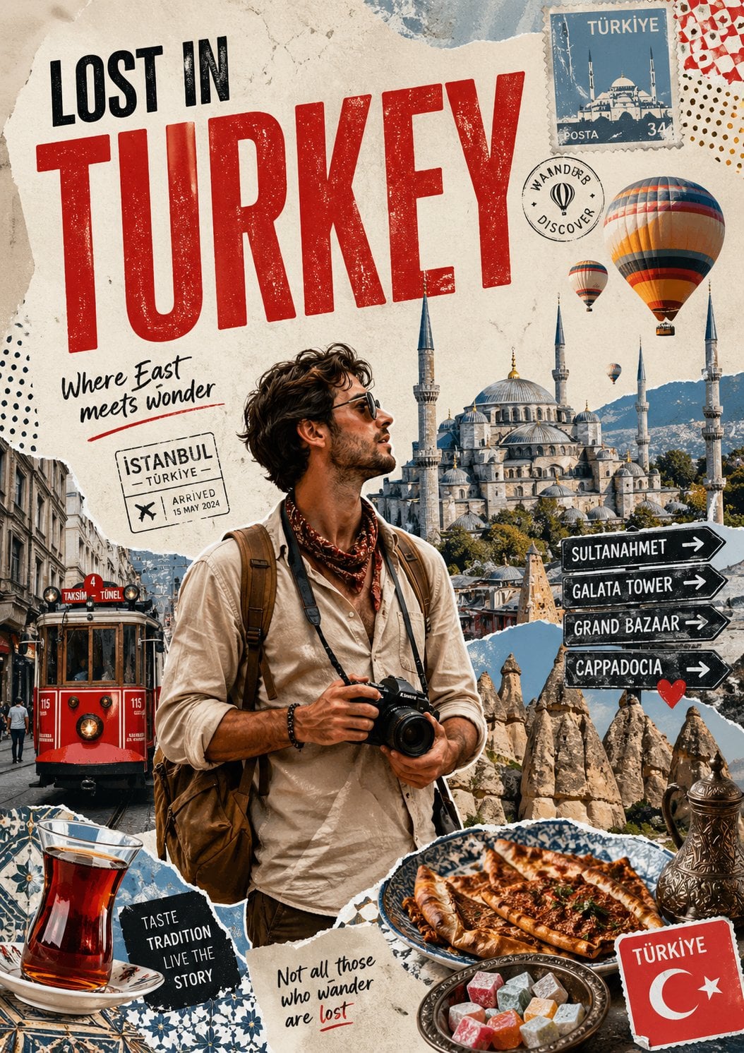 Travel Poster Graphic Collage