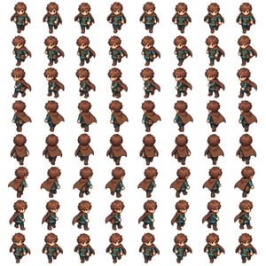 Direction RPG Hero Sprite Sheet