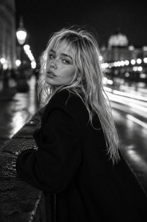 Monochrome Fashion Editorial Portrait