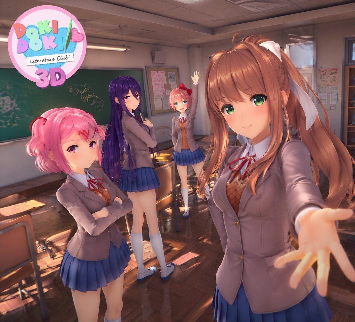 3D Anime Visual Novel Game Cover