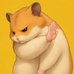 Grumpy Hamster Stop Gesture