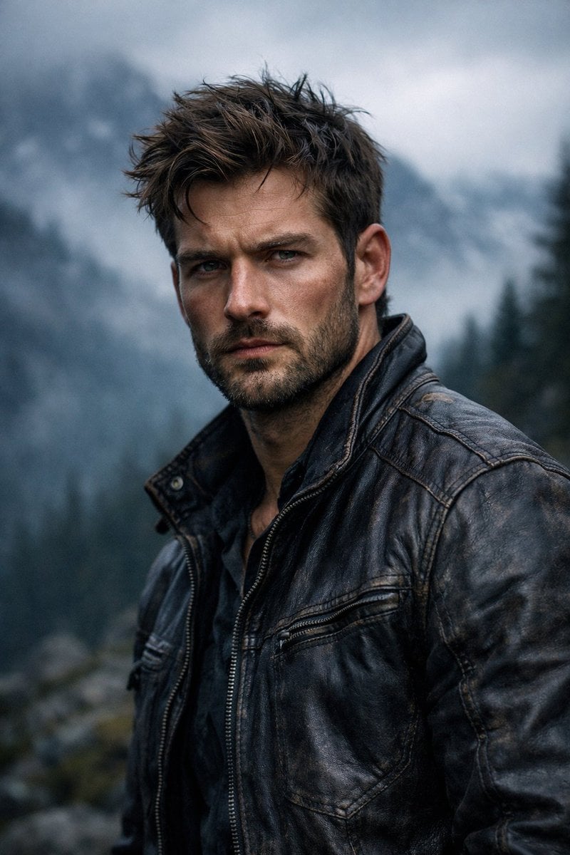 Cinematic Rugged Mountain Portrait