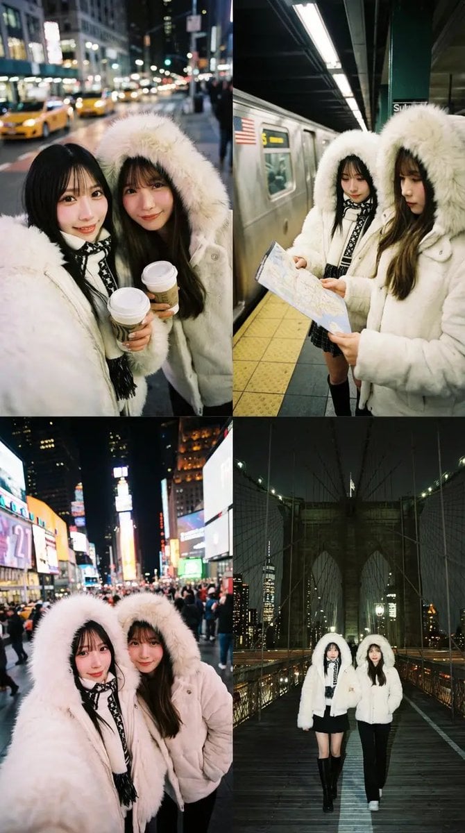 Dual Portrait Arrangement with Location Context
