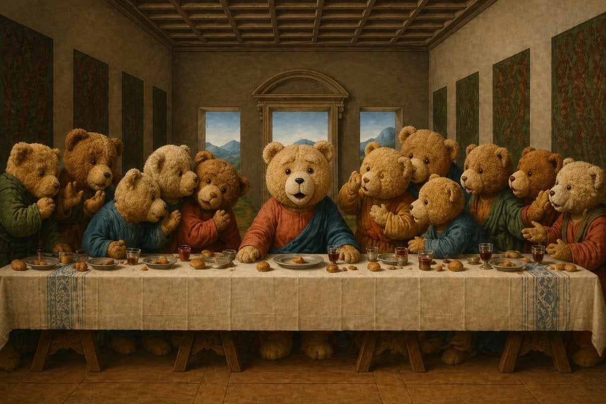 Teddy Bear Last Supper