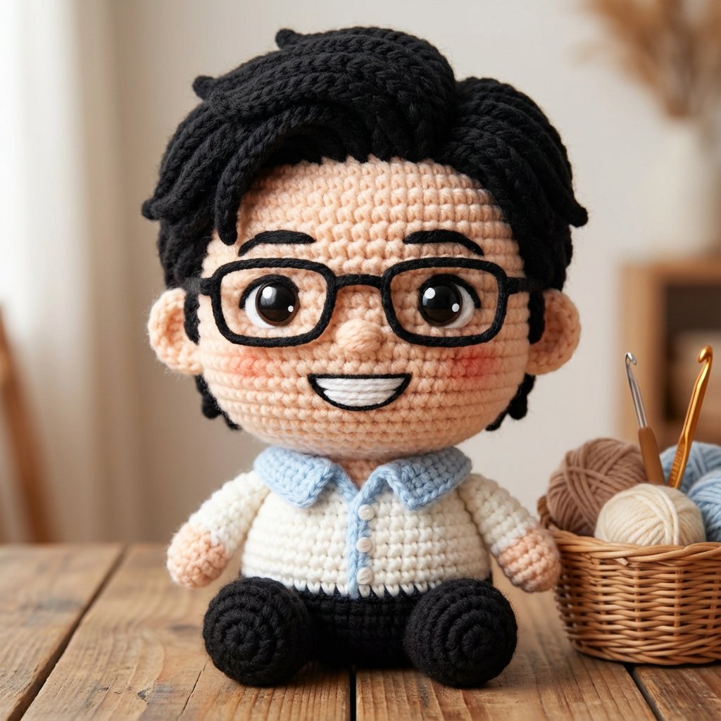 Amigurumi-style Scissor Man Image Generation Prompt