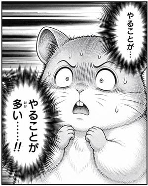 Panicked Hamster Manga Panel