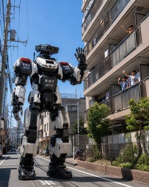 Tokyo Police Robot Neighborhood Patrol