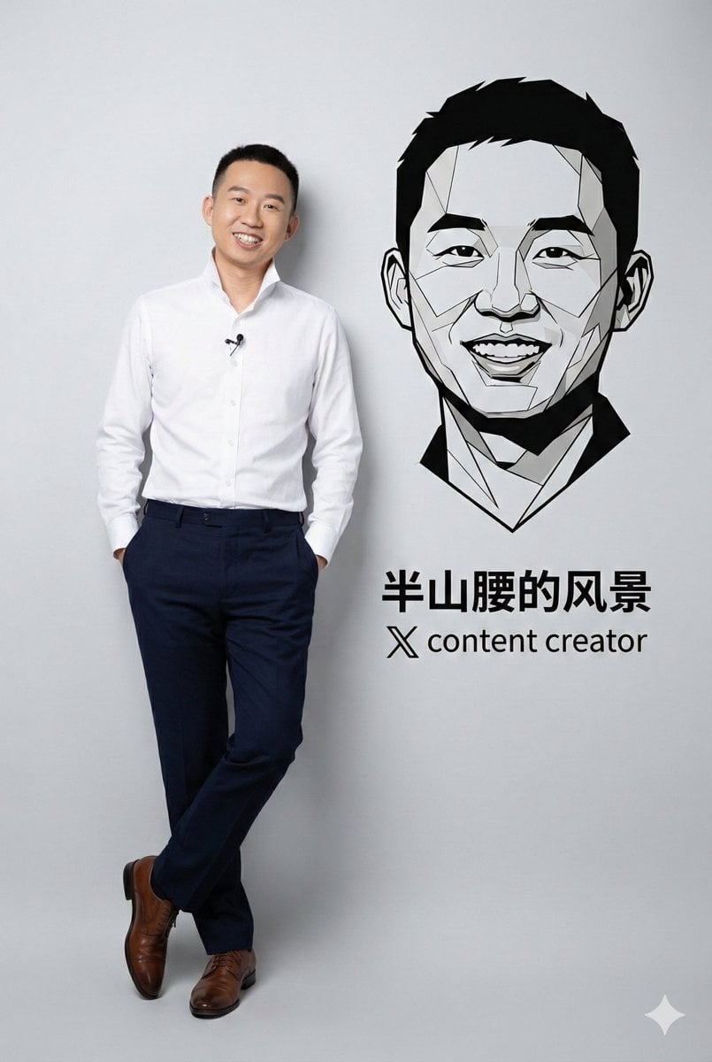 Photorealistic Portrait with Graphic Vector Art