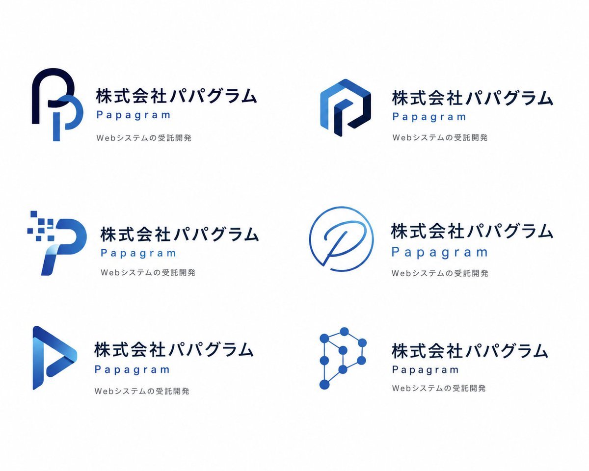 Modern Corporate Logo Concept Grid