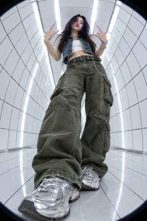 Y2K Fisheye Streetwear Portrait