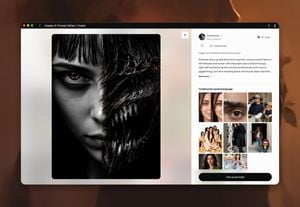 AI Prompt Gallery Browser Mockup