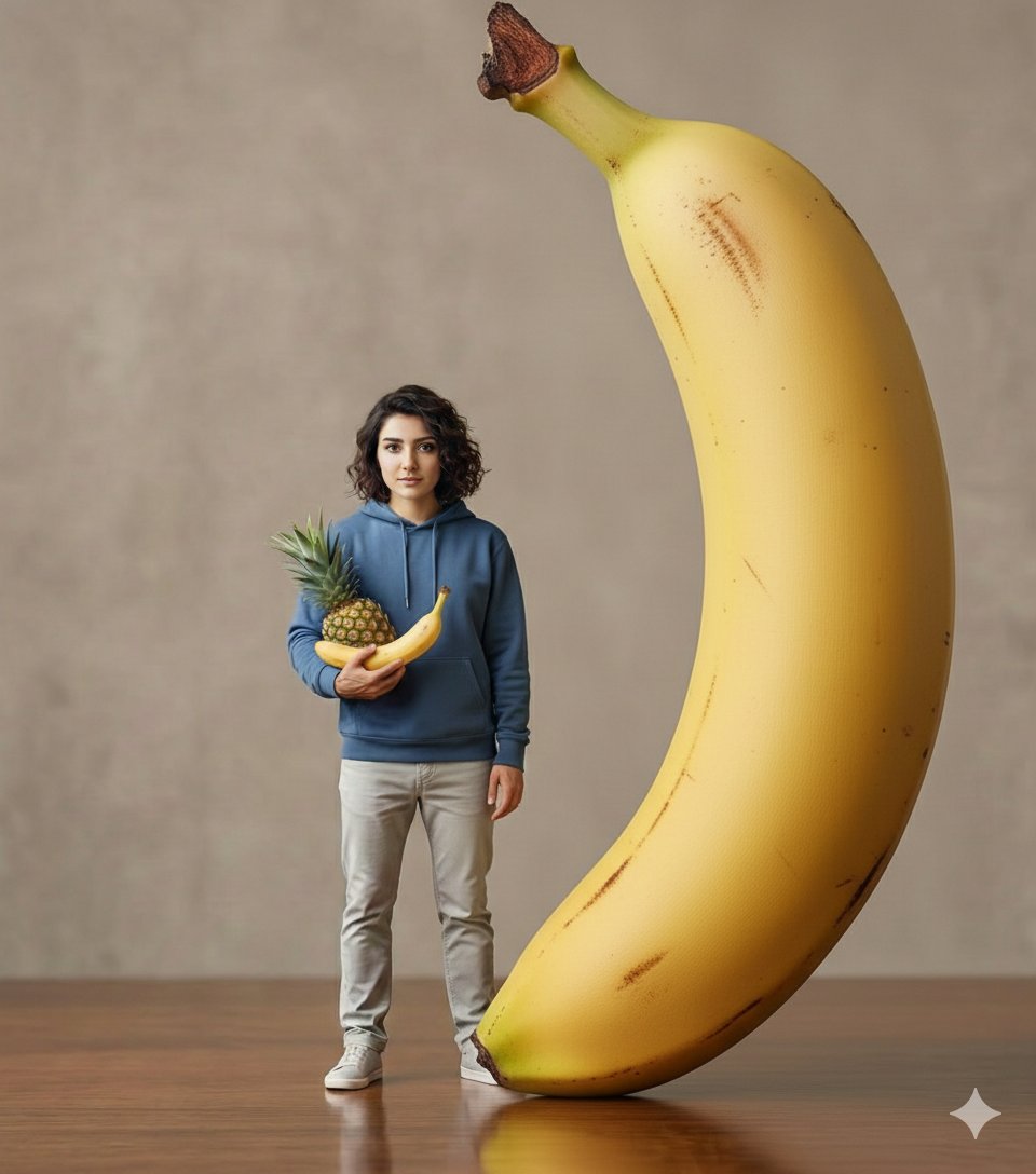 Hyper-realistic Giant Strawberry with Tiny Subject