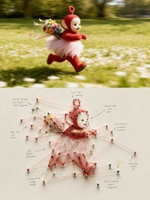 Handcrafted String Visualization Map