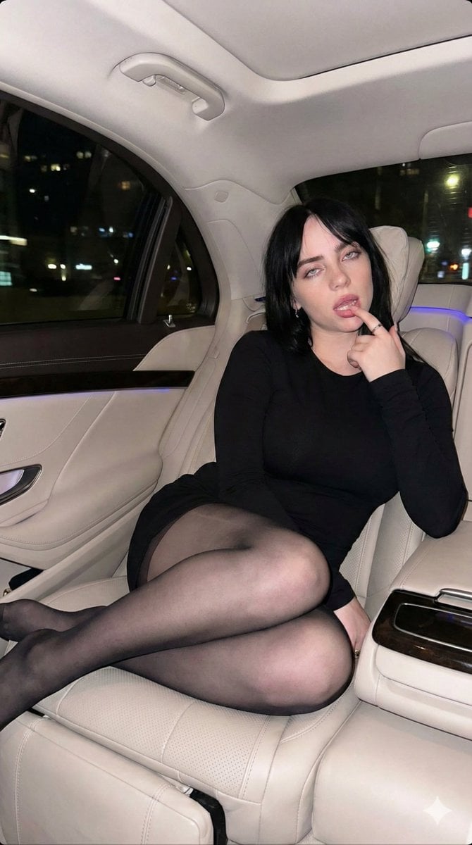 Direct Flash Portrait of Woman in Luxury Car Prompt