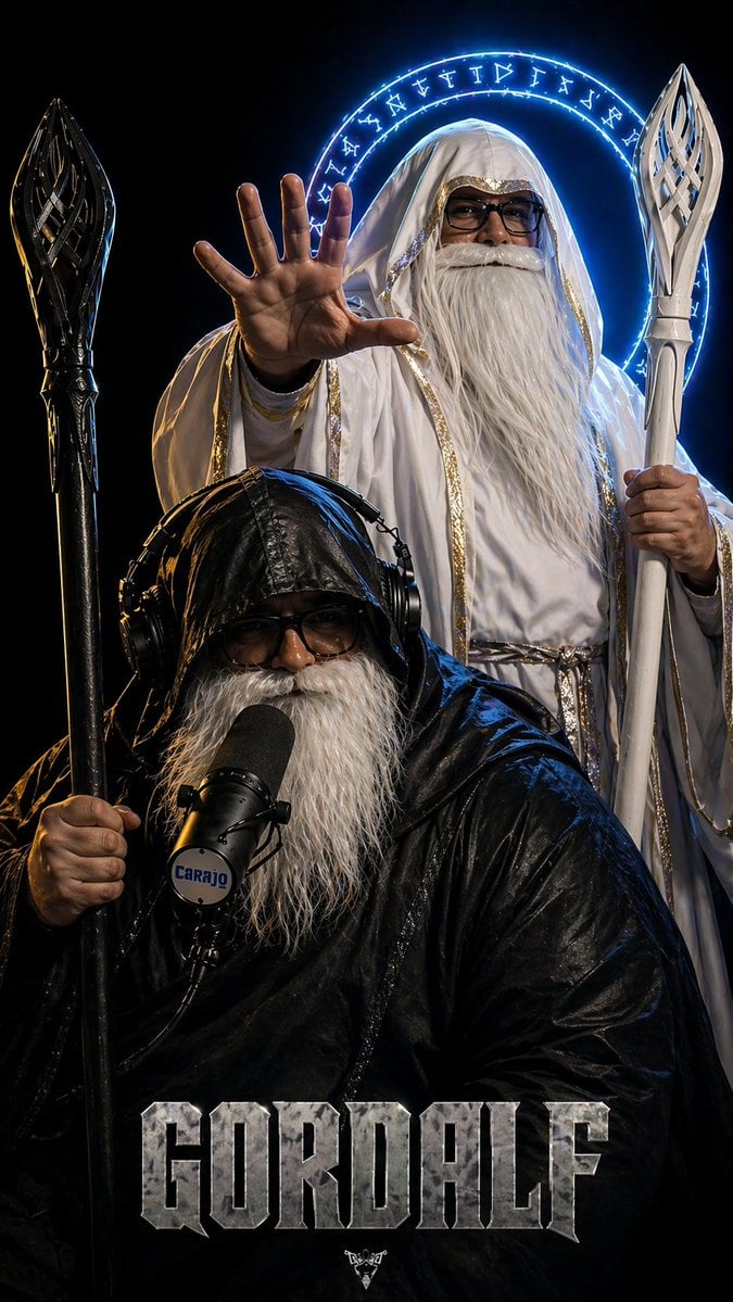 Dark Fantasy Wizard Podcast Poster
