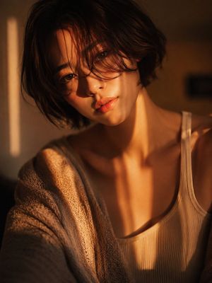 Golden Hour Close-up Portrait