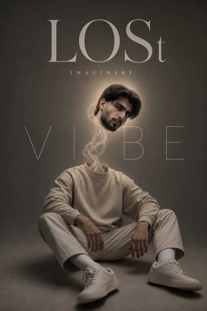 Surreal Floating Head Cinematic Portrait