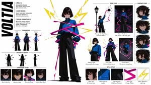 Anime Style Character Concept Sheet