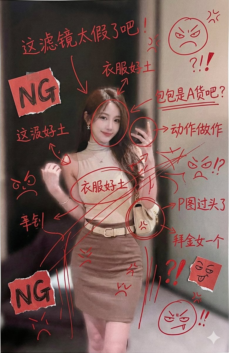 Image Generation with Handwritten Chinese Annotations and Trolling