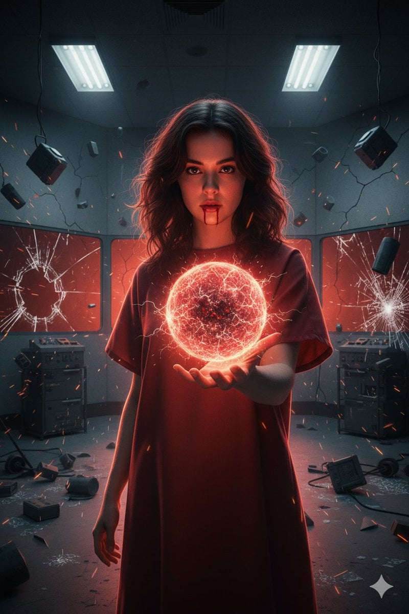 Psychic Woman in Underground Lab Cinematic Scene