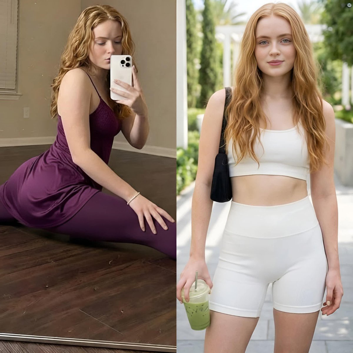 Sadie Sink Pure White Elegance Portrait