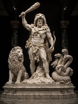 Heracles Marble Statue