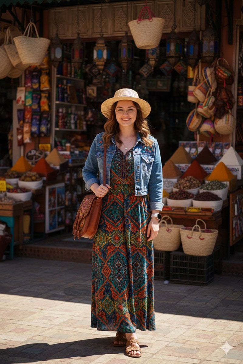 High-Fidelity Moroccan Souk Portrait