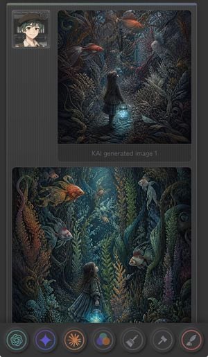 Dark Fantasy AI Gallery UI