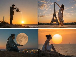 Forced Perspective Celestial Photo