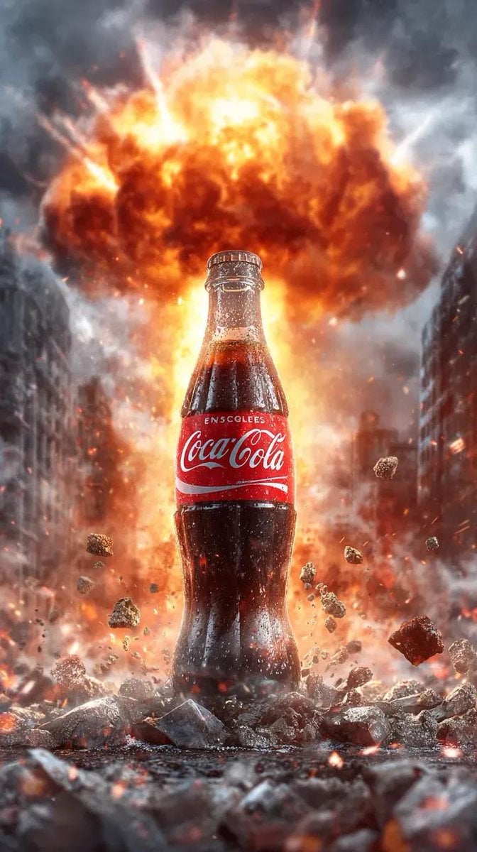 Cinematic Action Poster with Exploding Product Shot