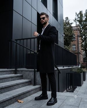 Dark Academia Urban Street Male Portrait